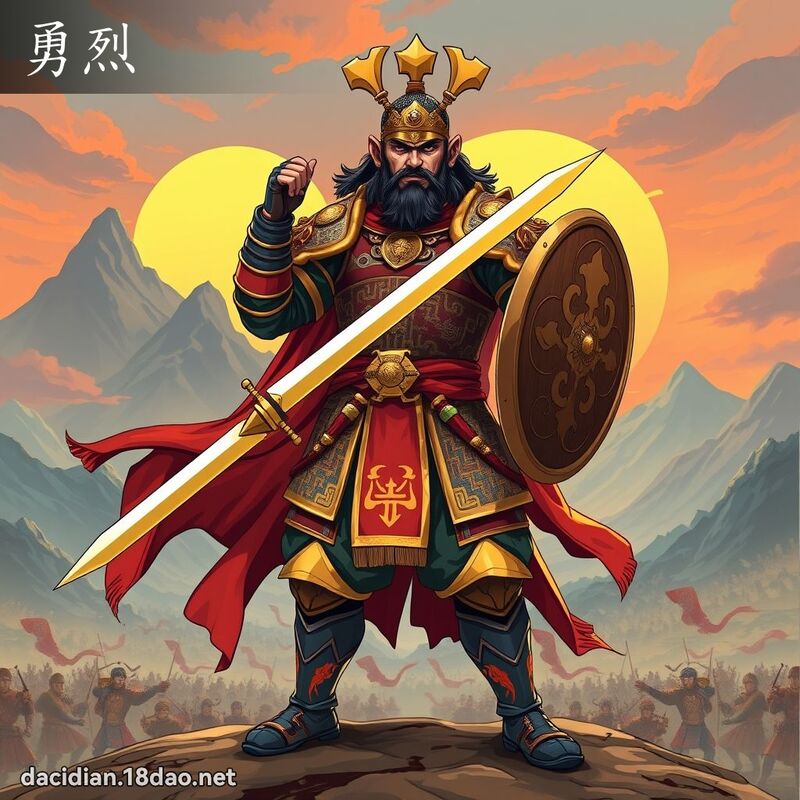勇烈 - 國語大辭典配圖