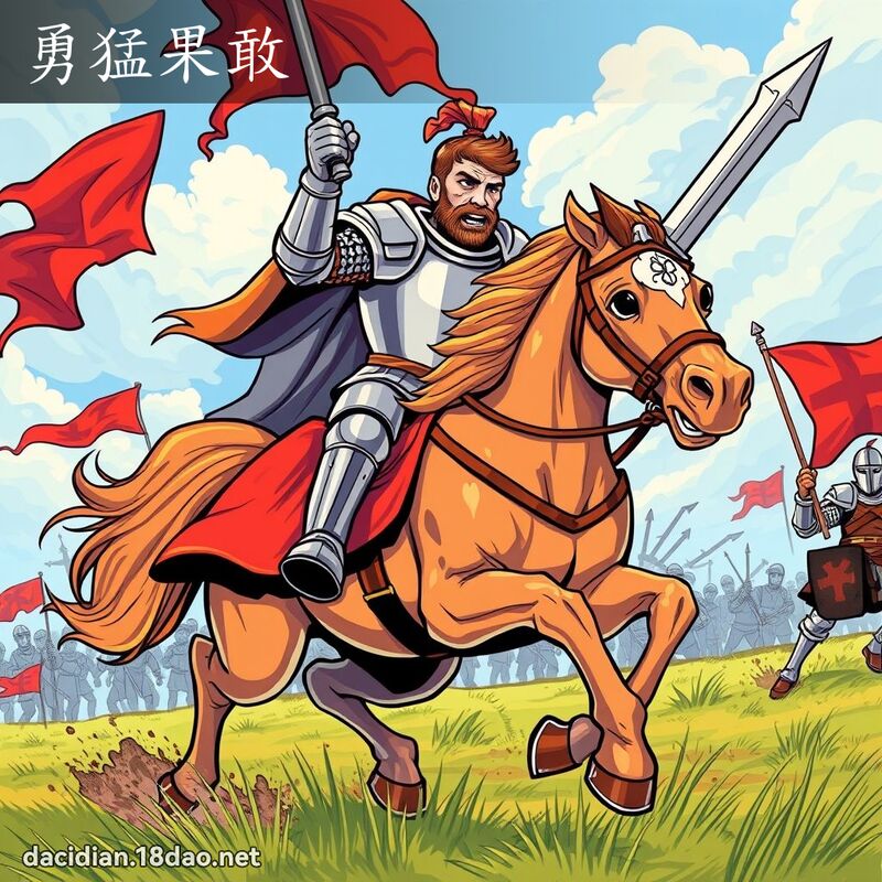 勇猛果敢 - 国语大辞典配图