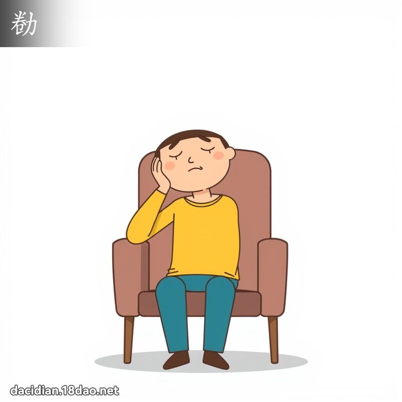 勌 - 國語大辭典配圖