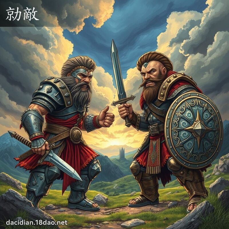 勍敵 - 國語大辭典配圖