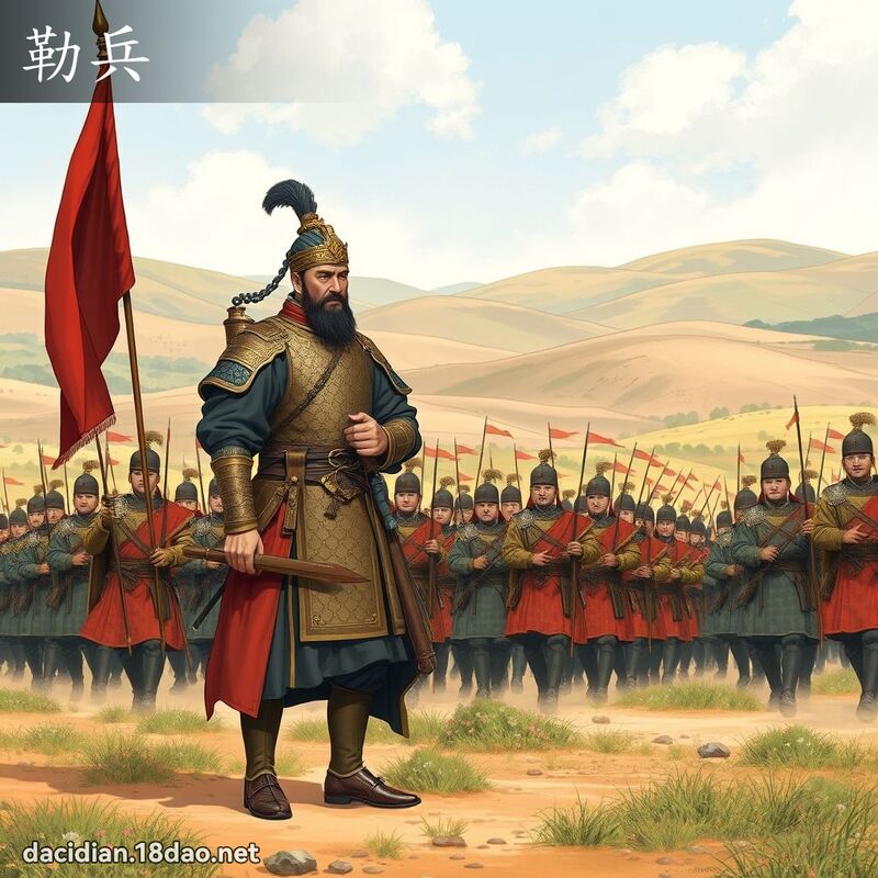 勒兵 - 國語大辭典配圖