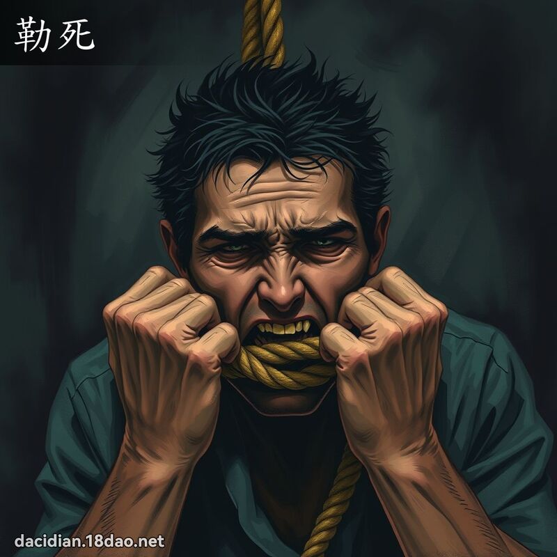 勒死 - 国语大辞典配图