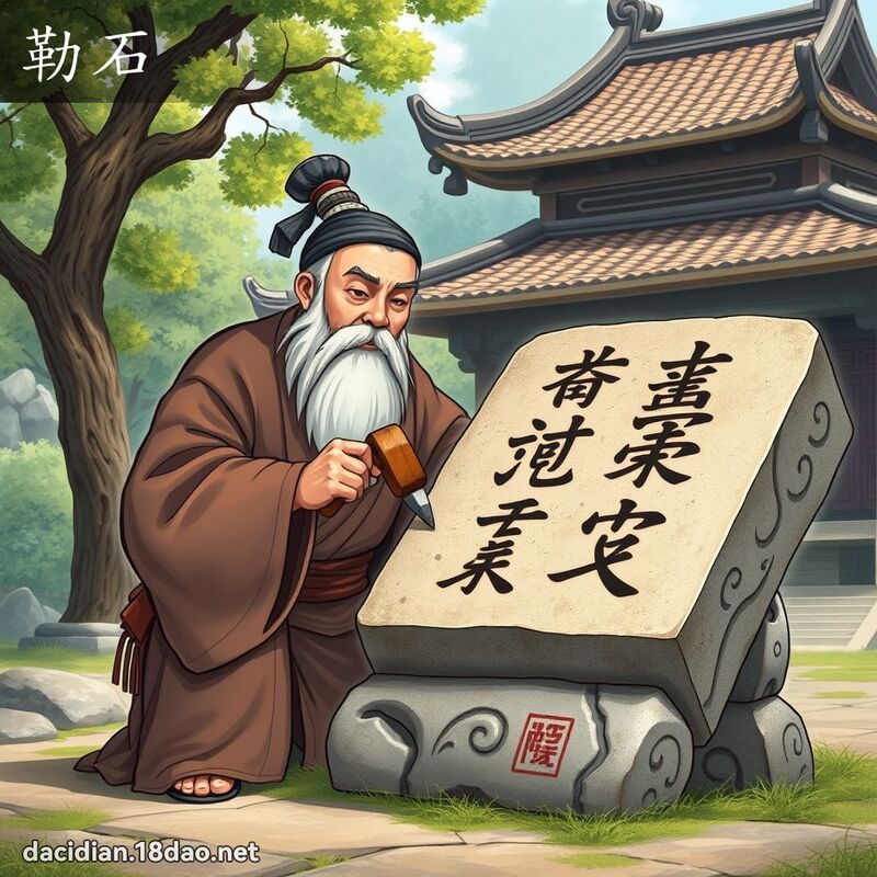 勒石 - 国语大辞典配图