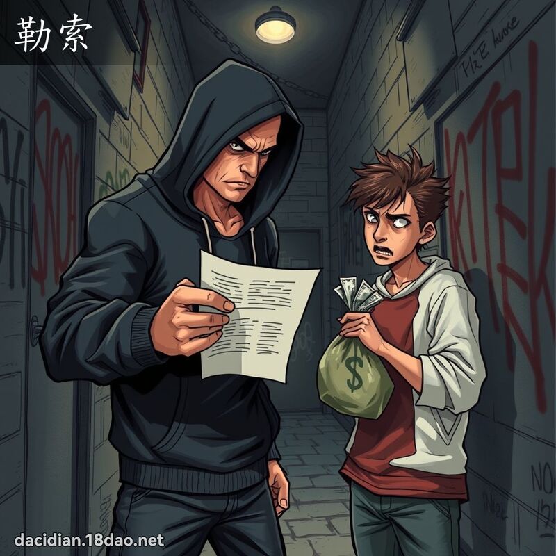 勒索 - 國語大辭典配圖