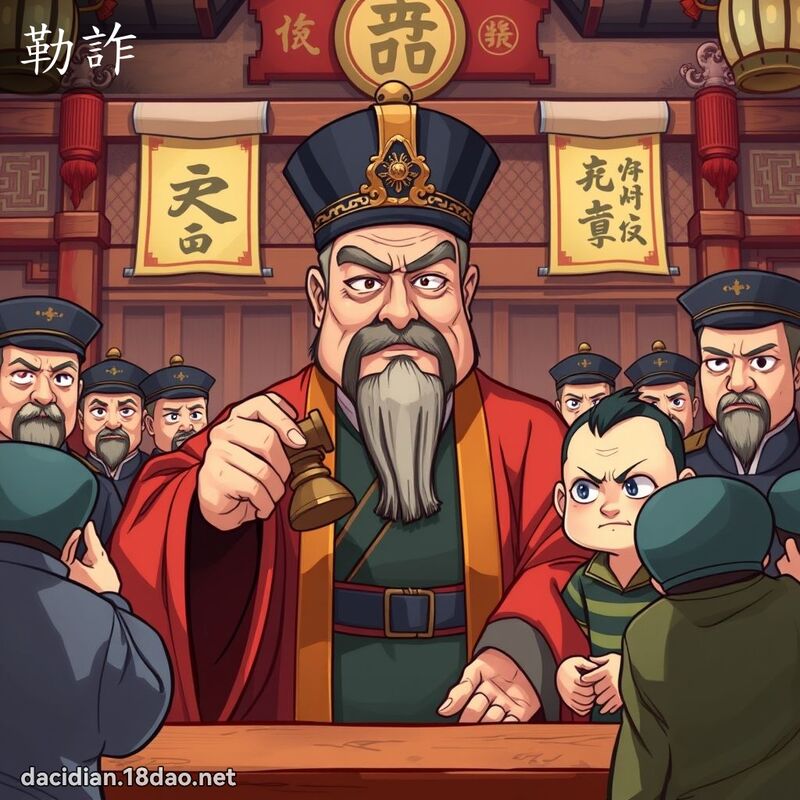勒詐 - 國語大辭典配圖