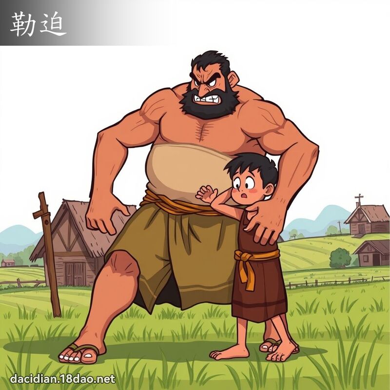 勒迫 - 國語大辭典配圖