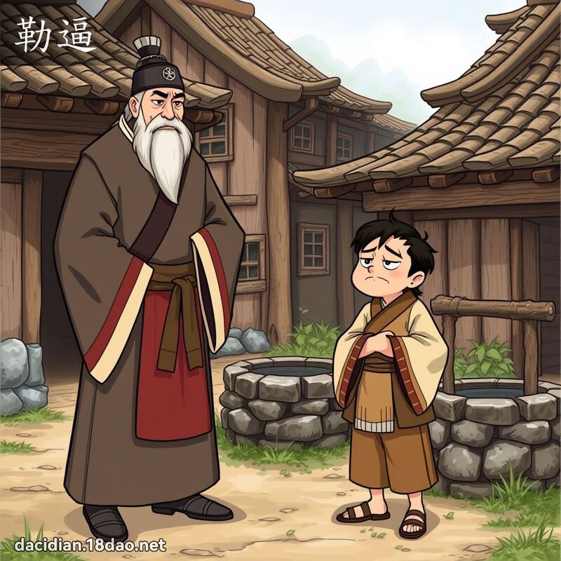 勒逼 - 国语大辞典配图