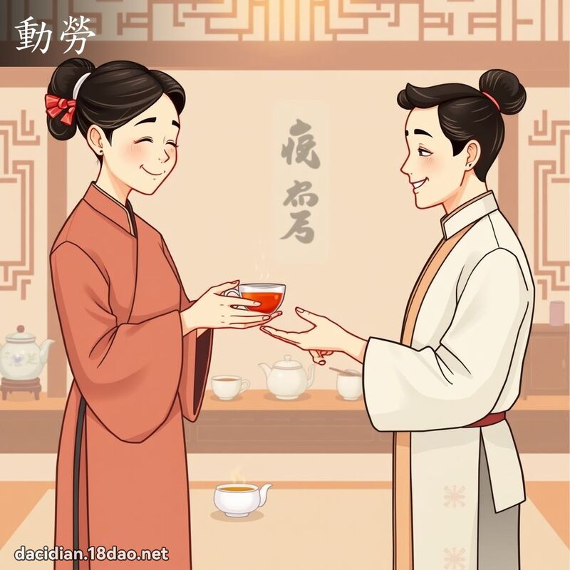 動勞 - 國語大辭典配圖