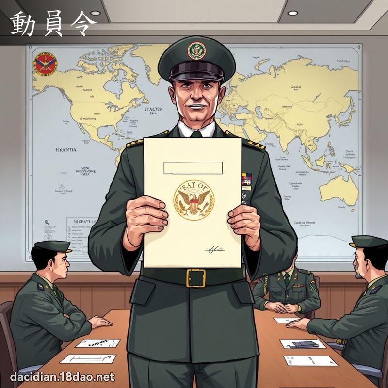 動員令 - 國語大辭典配圖