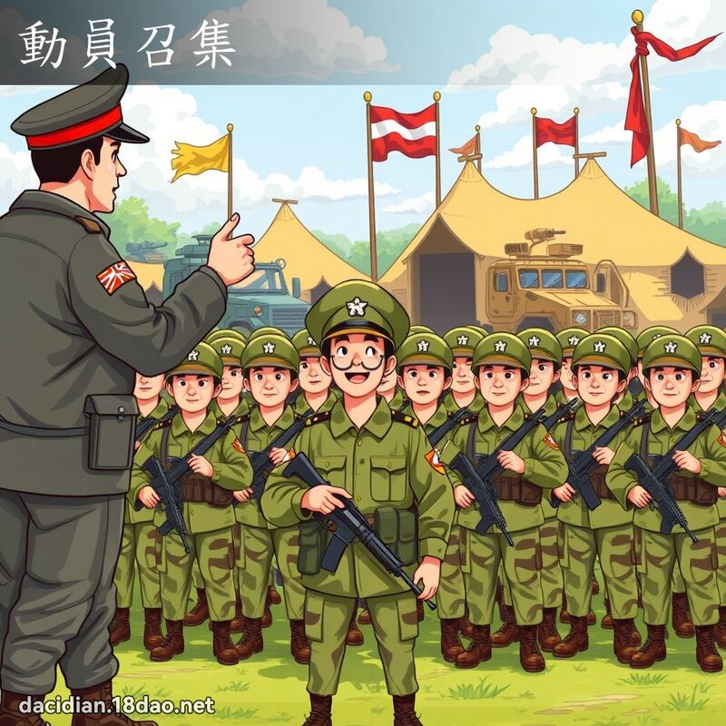 动员召集 - 国语大辞典配图
