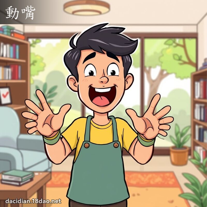 动嘴 - 国语大辞典配图