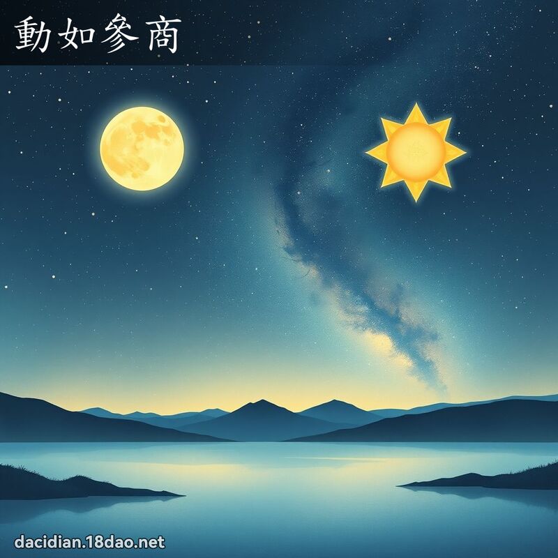 动如参商 - 国语大辞典配图