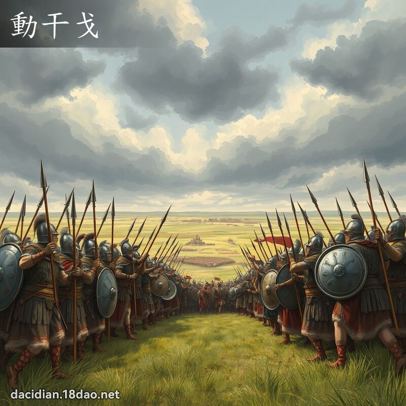 動干戈 - 國語大辭典配圖