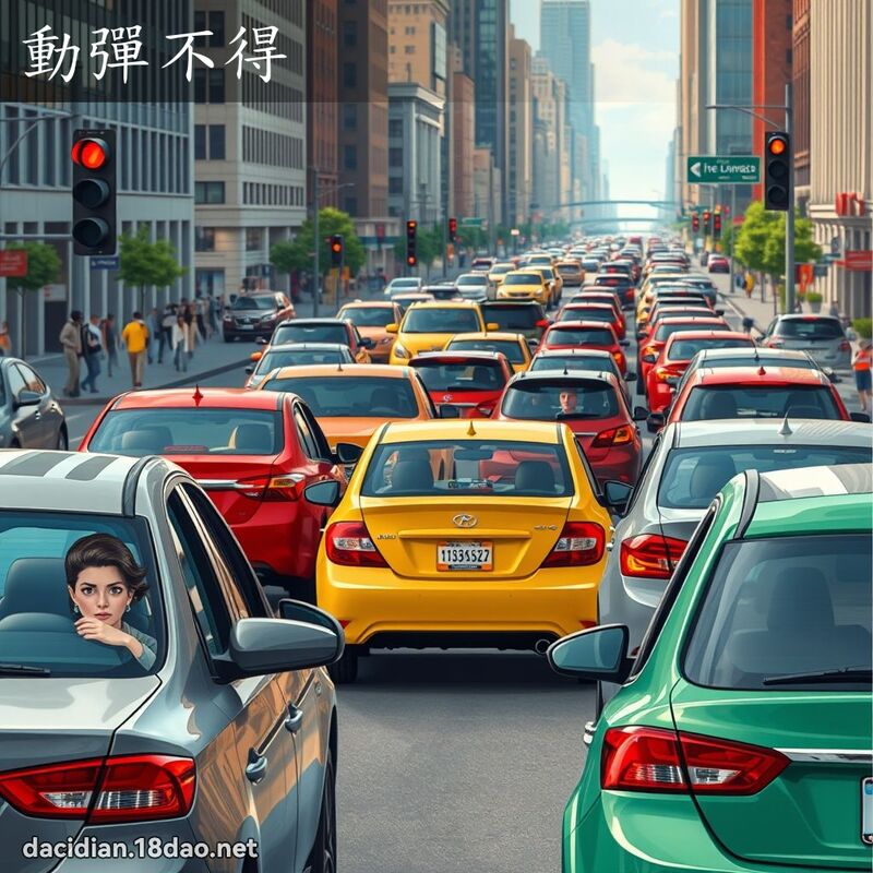 动弹不得 - 国语大辞典配图