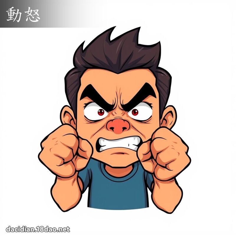动怒 - 国语大辞典配图