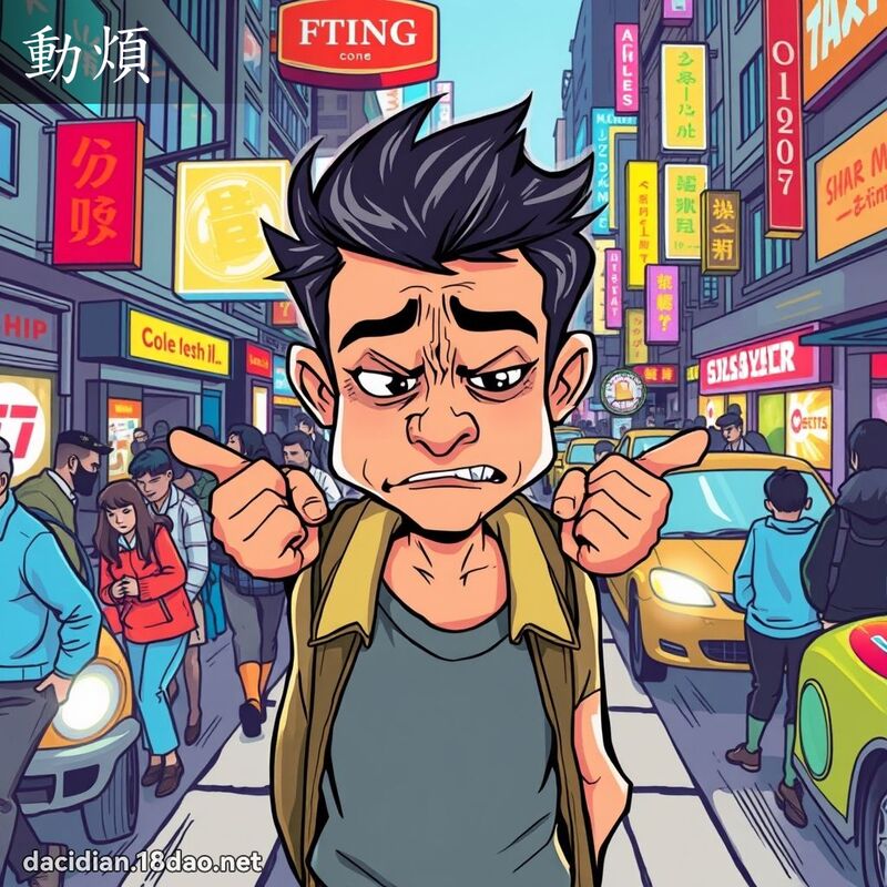 动烦 - 国语大辞典配图