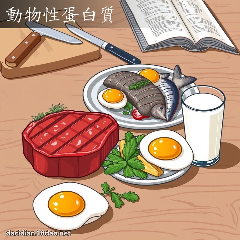 動物性蛋白質 - 國語大辭典配圖