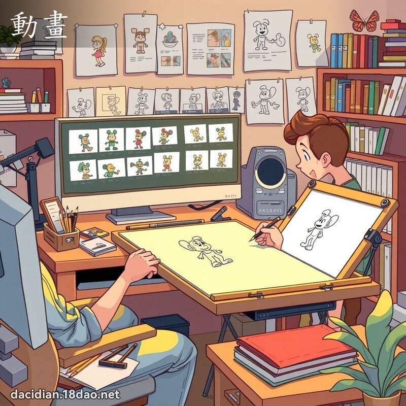 動畫 - 國語大辭典配圖