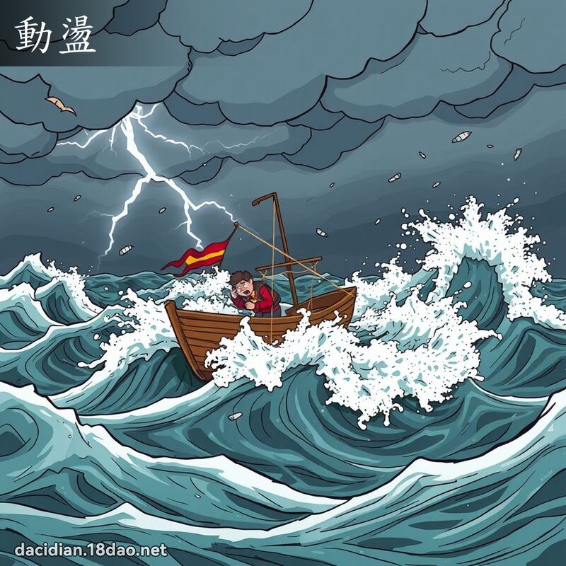 動盪 - 國語大辭典配圖