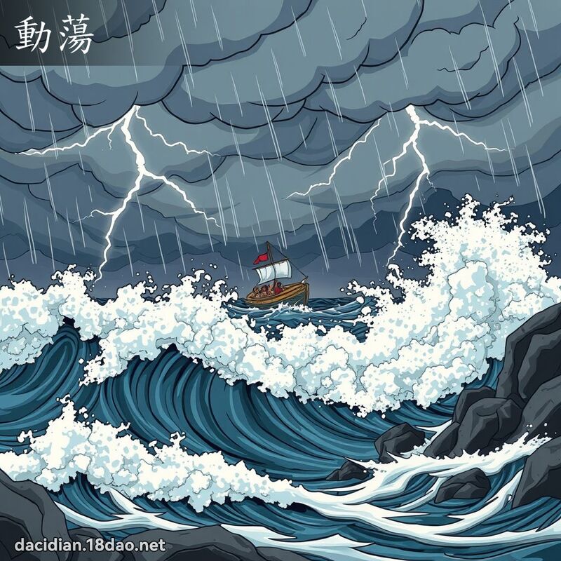 動蕩 - 國語大辭典配圖