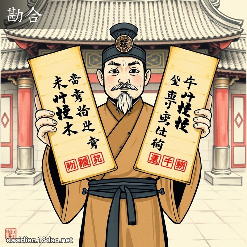 勘合 - 国语大辞典配图