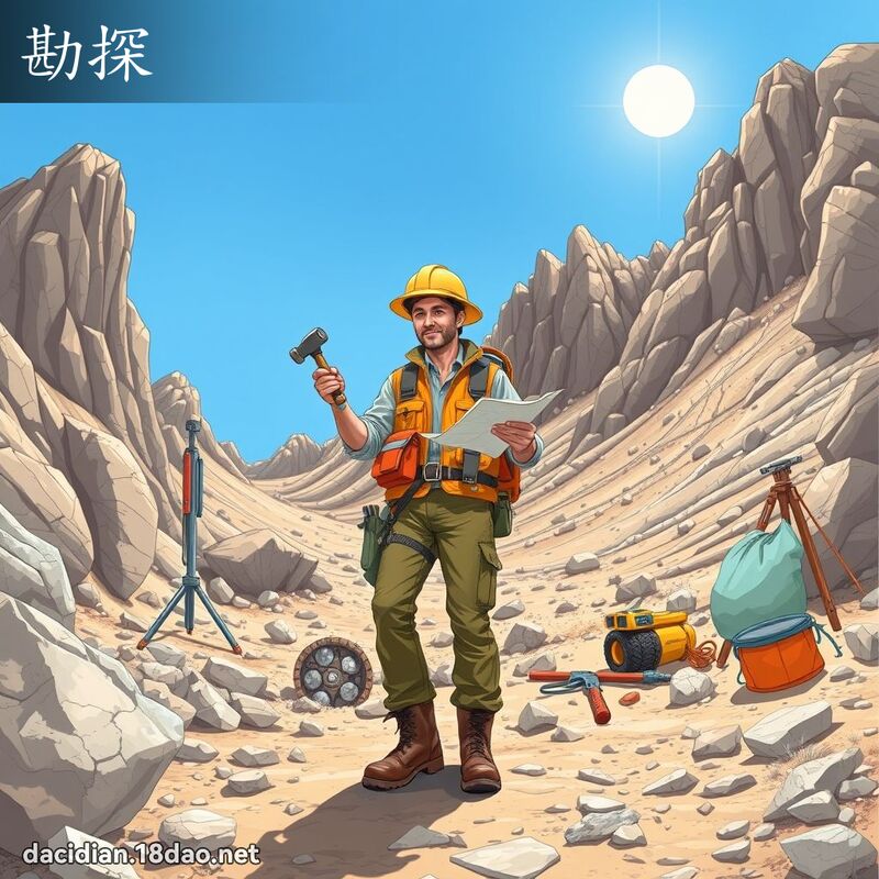 勘探 - 国语大辞典配图