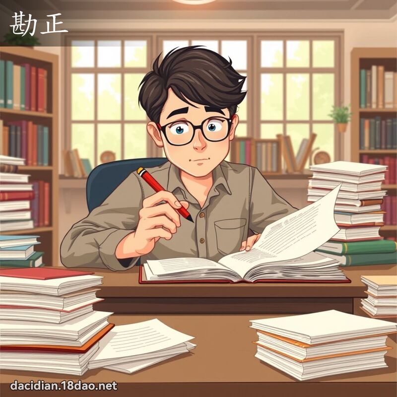 勘正 - 国语大辞典配图