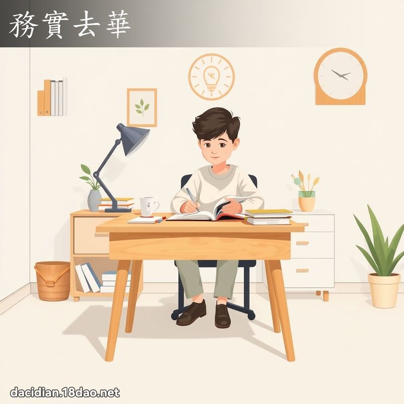 务实去华 - 国语大辞典配图