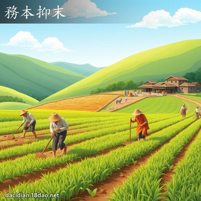 务本抑末 - 国语大辞典配图