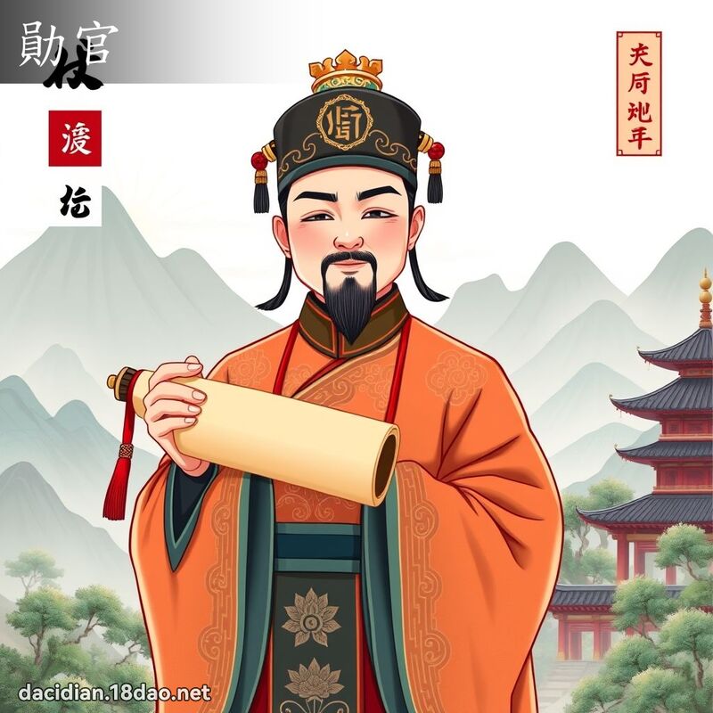 勛官 - 國語大辭典配圖