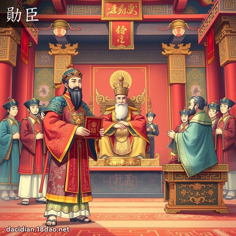 勛臣 - 國語大辭典配圖