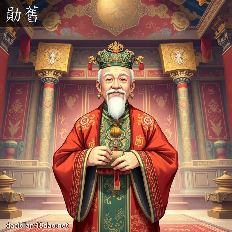 勛舊 - 國語大辭典配圖