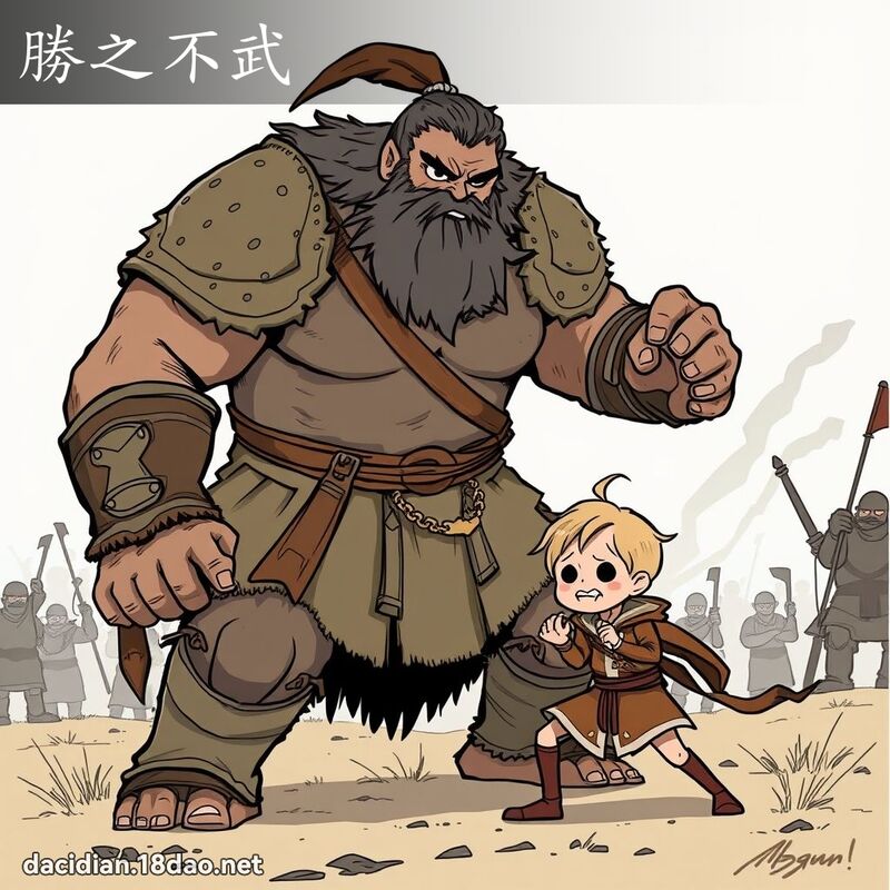 勝之不武 - 國語大辭典配圖