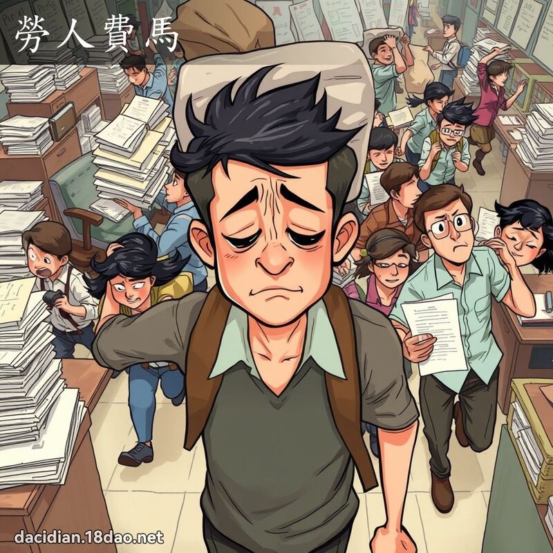勞人費馬 - 國語大辭典配圖