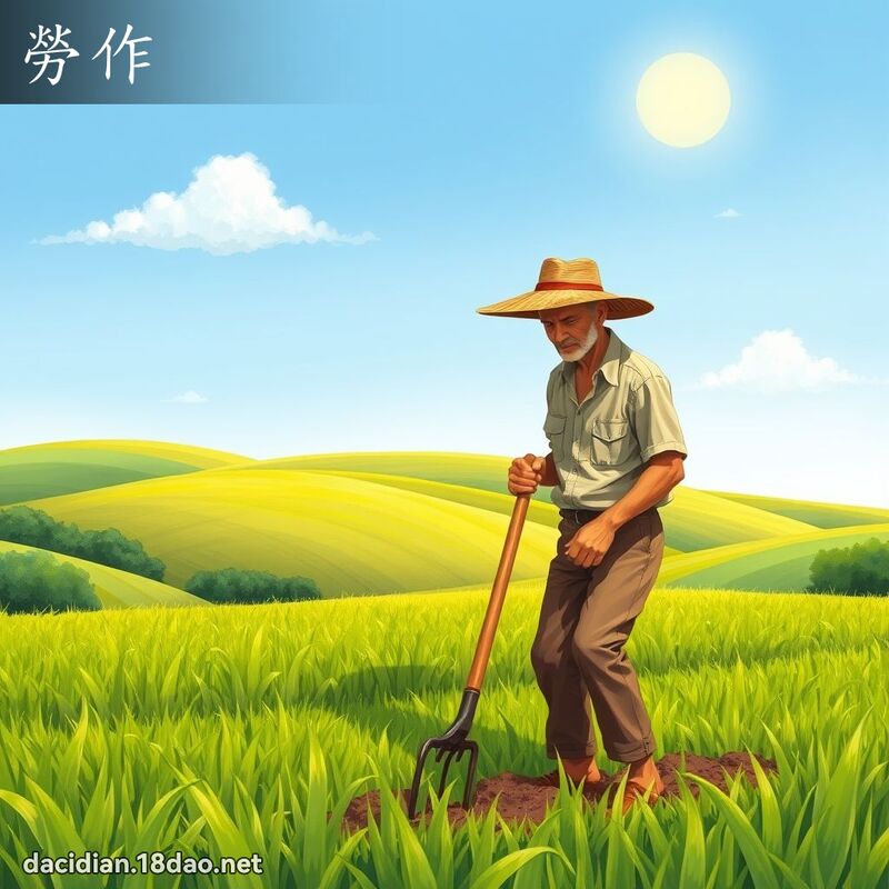 勞作 - 國語大辭典配圖