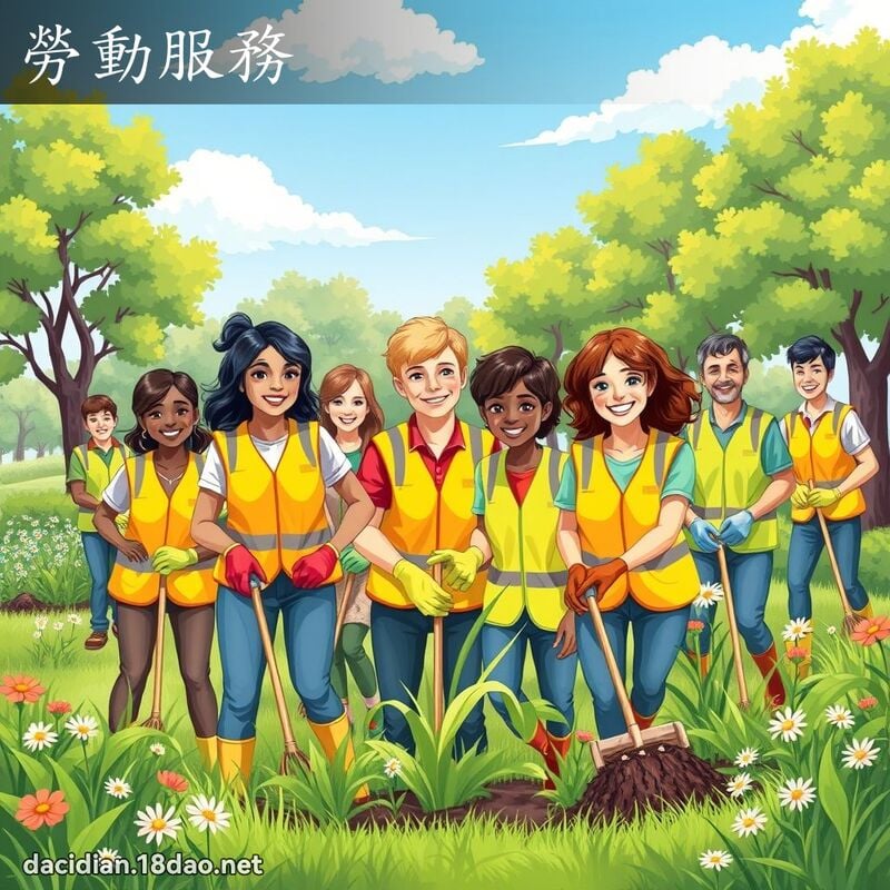 劳动服务 - 国语大辞典配图