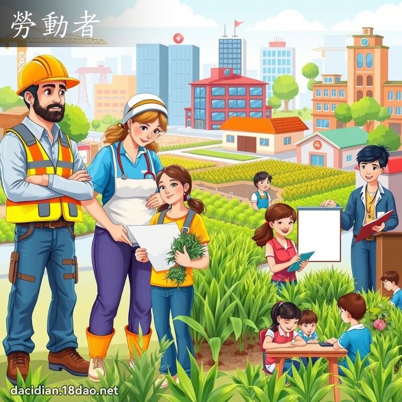 劳动者 - 国语大辞典配图