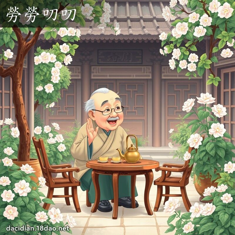 劳劳叨叨 - 国语大辞典配图