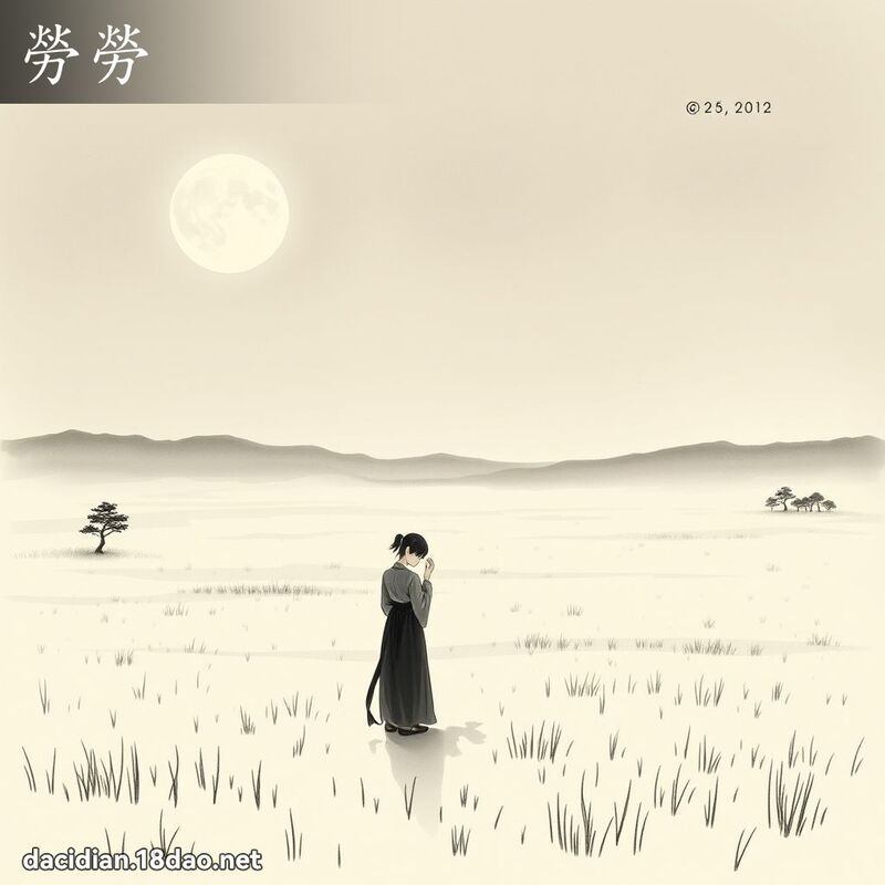 勞勞 - 國語大辭典配圖