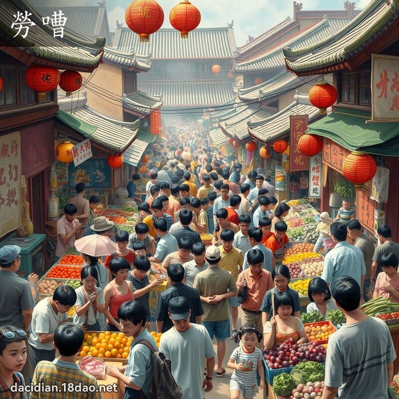 劳嘈 - 国语大辞典配图