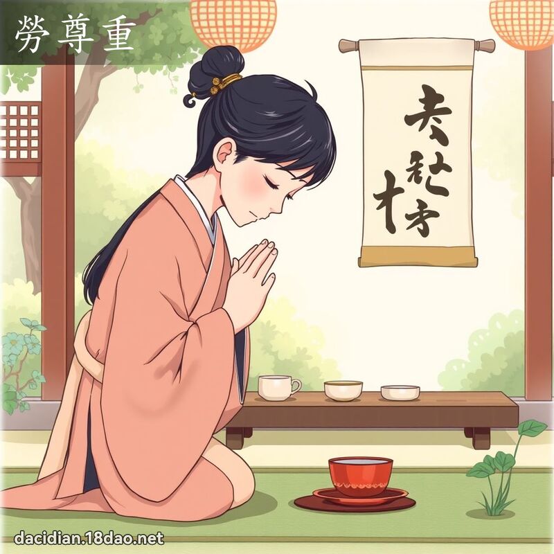 劳尊重 - 国语大辞典配图