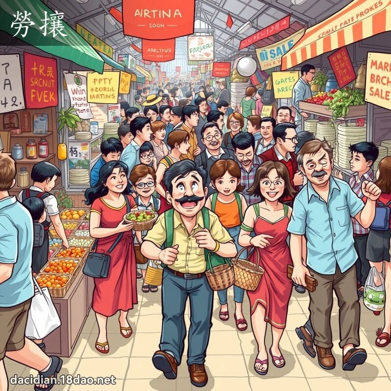 劳攘 - 国语大辞典配图