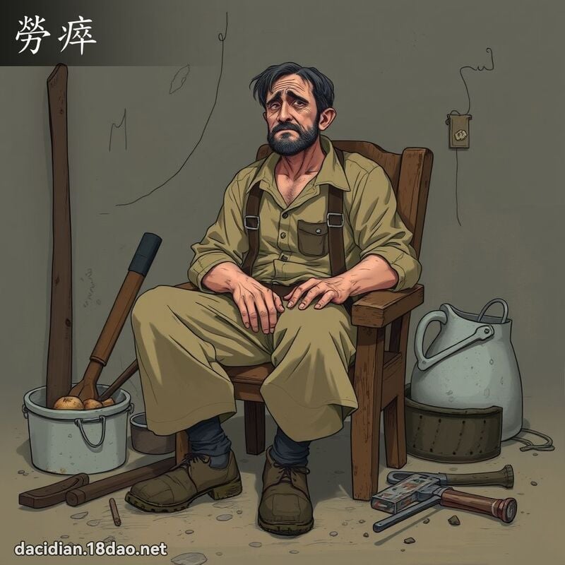 劳瘁 - 国语大辞典配图