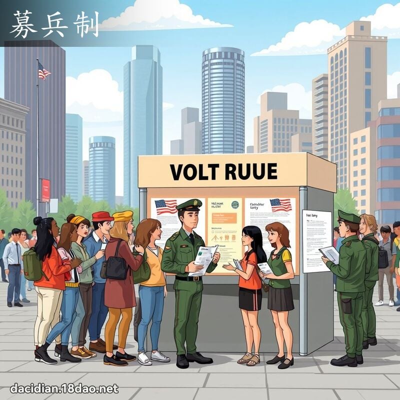 募兵制 - 國語大辭典配圖