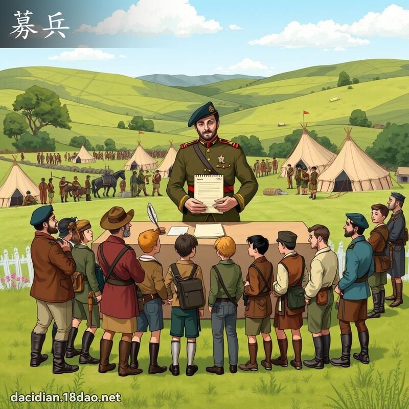 募兵 - 国语大辞典配图