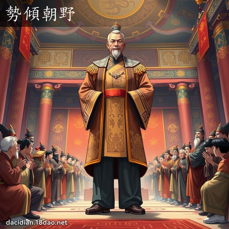 勢傾朝野 - 國語大辭典配圖