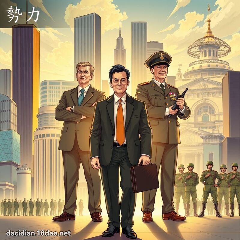 勢力 - 國語大辭典配圖