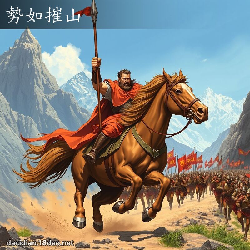 势如摧山 - 国语大辞典配图