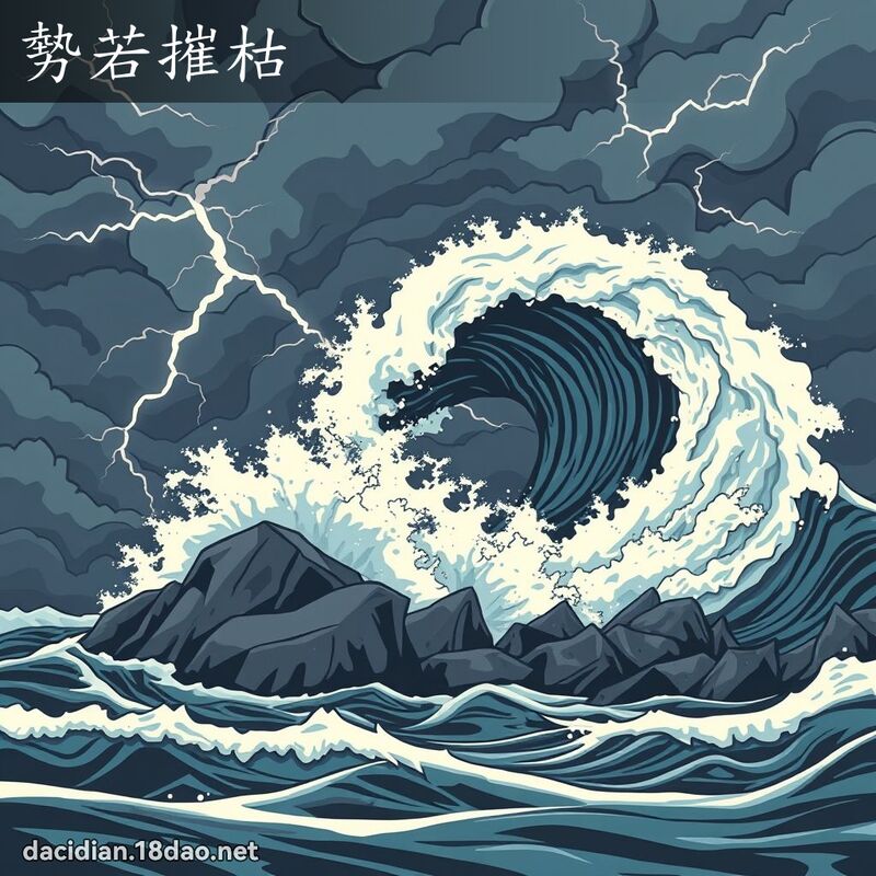 势若摧枯 - 国语大辞典配图