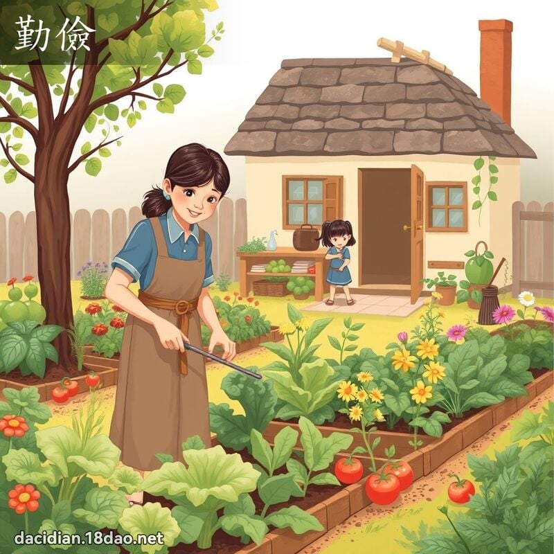 勤俭 - 国语大辞典配图